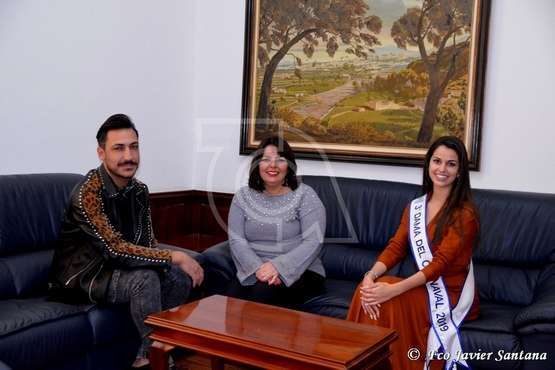 Recepción oficial a Nauzet Afonso y a Daida López (Foto TA)